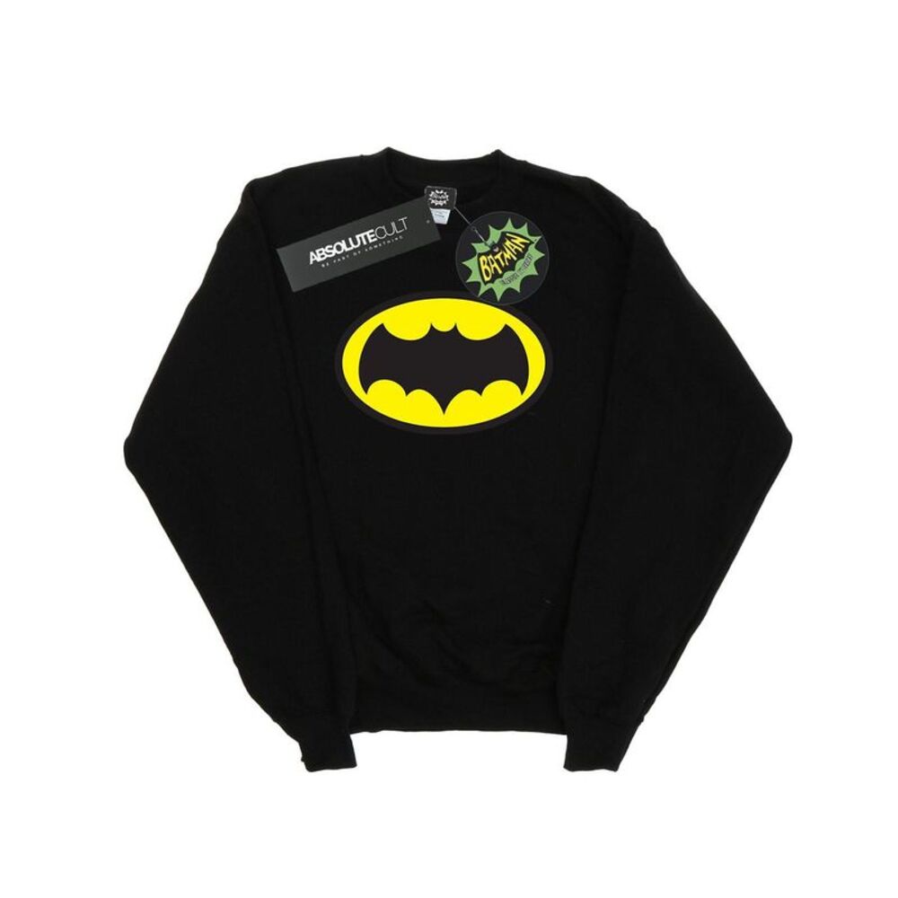 DC Comics Mens Batman TV Series Logo Sweatshirt / Black